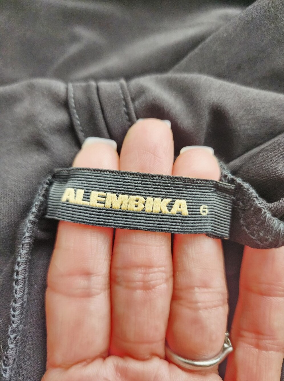 ALEMBIKA DESIGNED BY HAGAR ALEMBIK SAVOIR MAXI WOMENS BLACK DRESS SIZE 6 - Picture 6 of 16